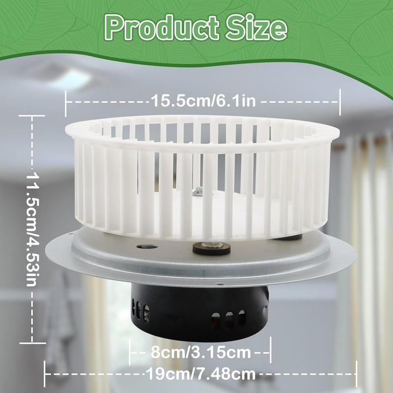 CLLOMAGY 0696B000 Motor Assembly for NuTone QT100 and QT110 Series Fan,Motor Replacement for Nutone QT-110N-B QT-100L QT110N,JA2C394N for Nutone 0696B000 Bathroom Fan Replacement - Image 2